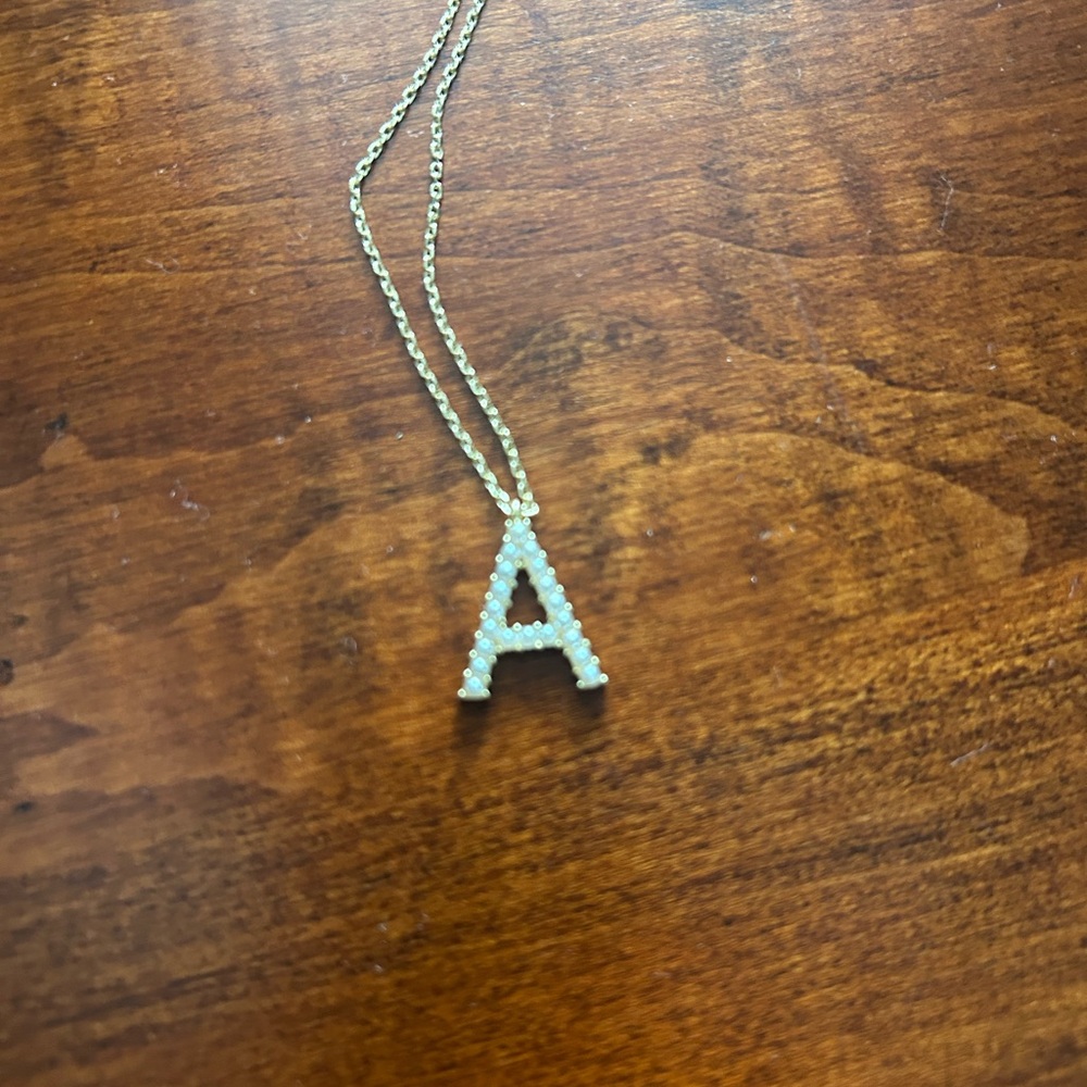 Altar'd State pearl initial A Necklace